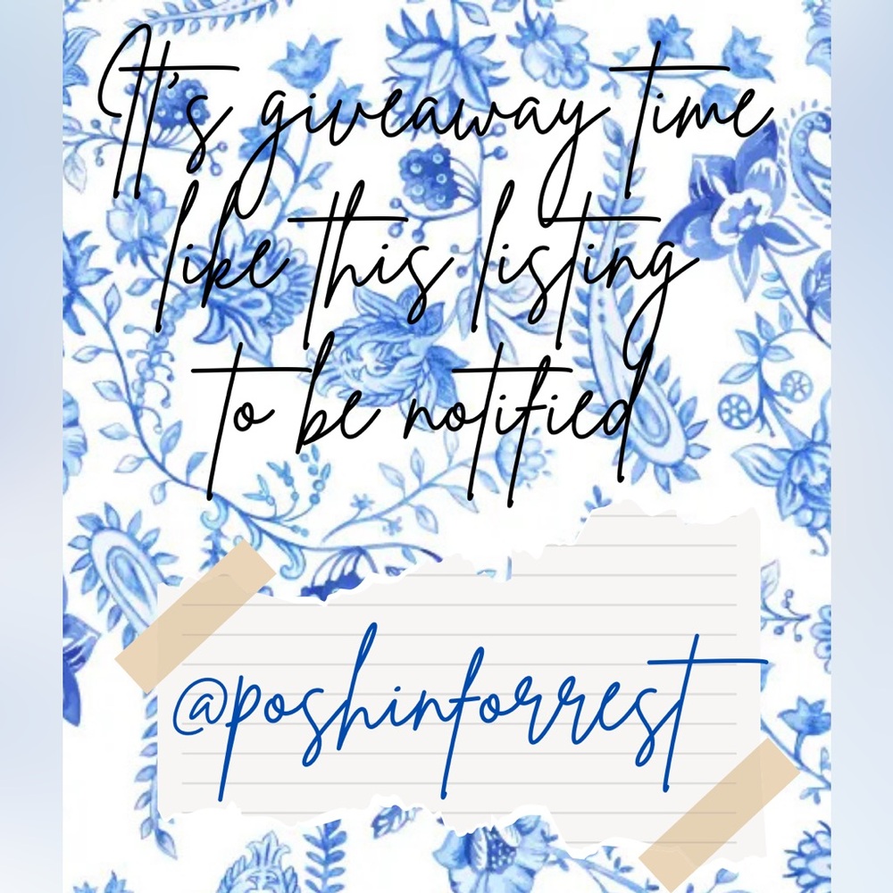 Giveaway Time! Like This Listing To Be Notified. @poshinforrest